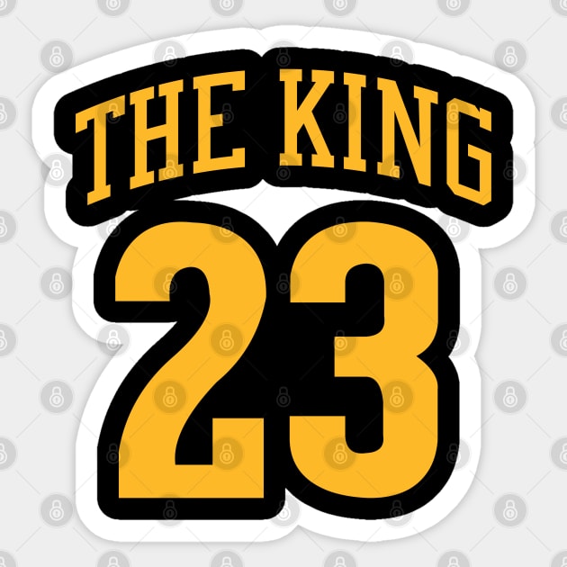 lebron james 23 the king Sticker by Cabello's